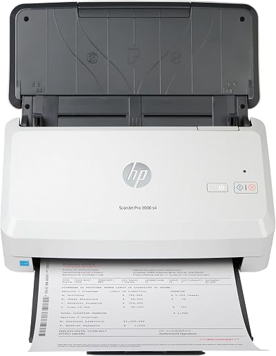 HP ScanJet Pro 3000 s4 40ppm Sheet-feed Scanner USB 3.0 1200dpi ADF OCR