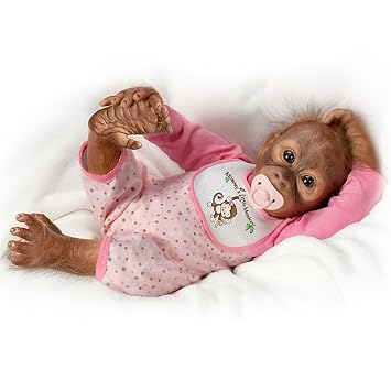 Amazon De Ashton Drake Leila S Loving Touch Baby Affen Puppe
