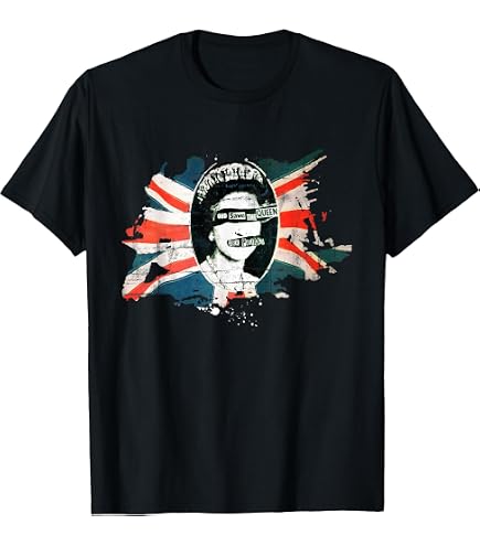 Amazon.com: Sex Pistols Official God Save The Queen Red Stamp T