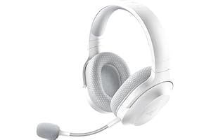 Razer Barracuda X Wireless Gaming & Mobile Headset (PC, PlayStation, Switch, Android, iOS): 2.4GHz Wireless + Bluetooth - Lightweight - 40mm Drivers - Detachable Mic - 50 Hr Battery - Mercury White