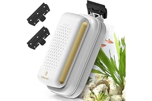 fishkeeper Super Strong Magnetic Aquarium Glass Cleaner, Dual-Blades & Double Side Floating Algae Scraper Fish Tank Cleaner S