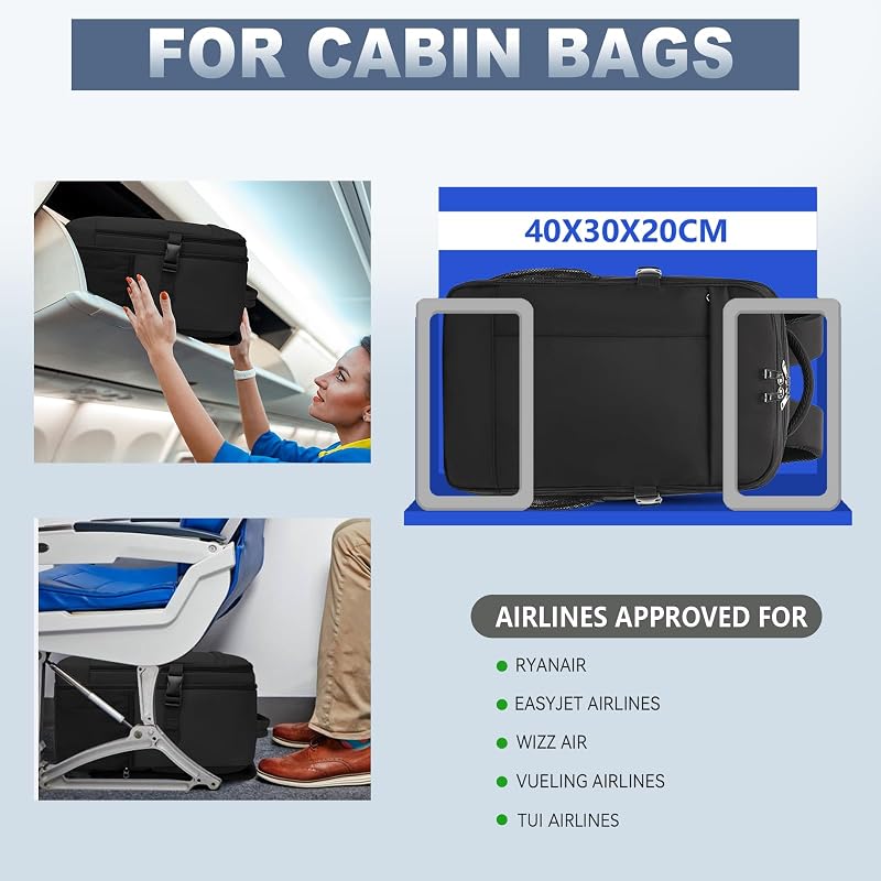 Sac a Dos Voyage Cabine Avion 40x30x20 Bagages Cabine Ryanair