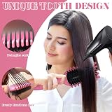 Sularpek Curly Hair Brush Boar Bristle Defining Styling Rose Red view 4