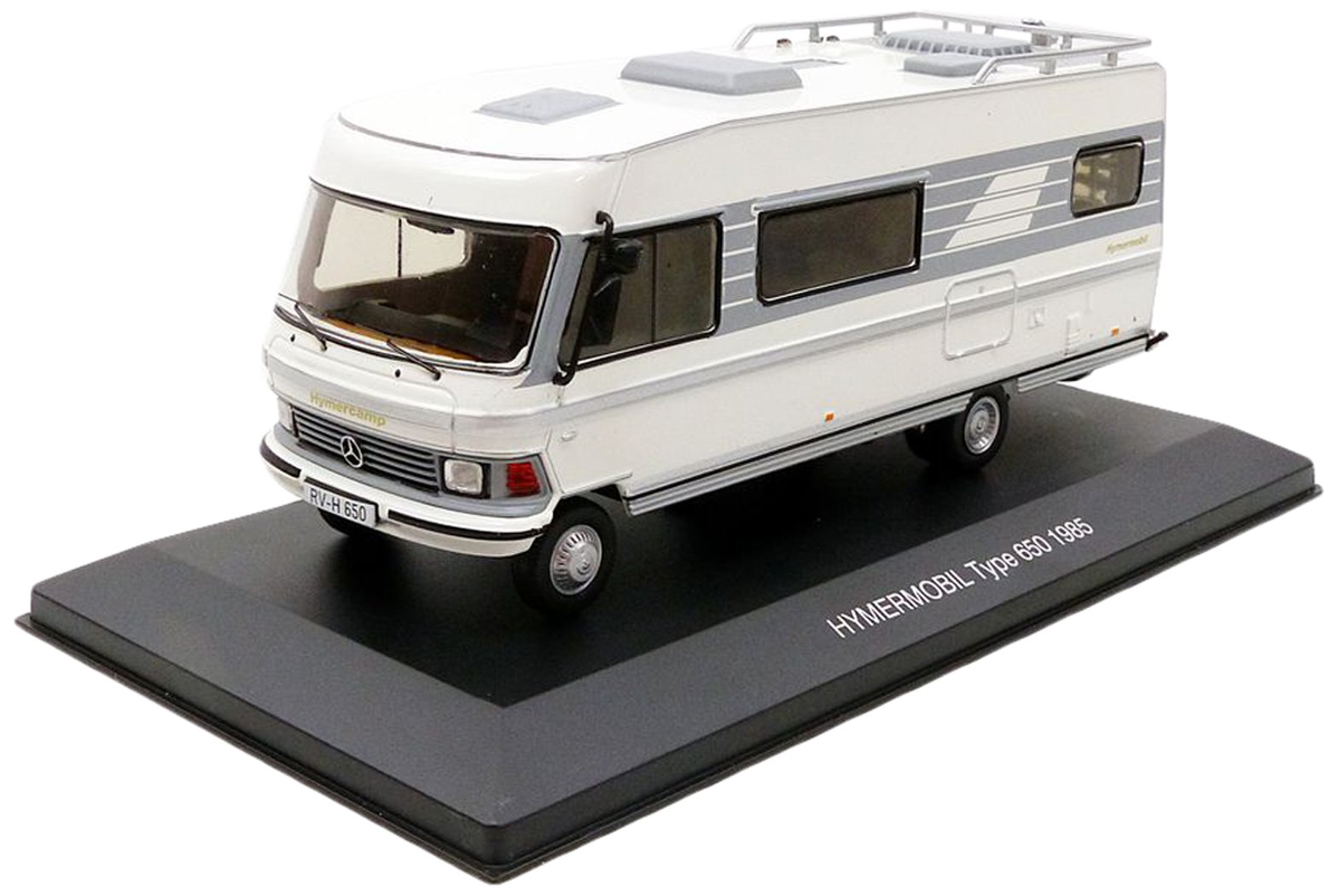 ixo CAC004 MObil Type 650 1985 Miniature Vehicle, White/Grey, Echelle 1/43