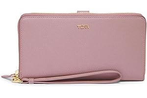 TUMI - Belden Leather Travel Wallet for Women - Card and Passport Wallet - Pearl Pink