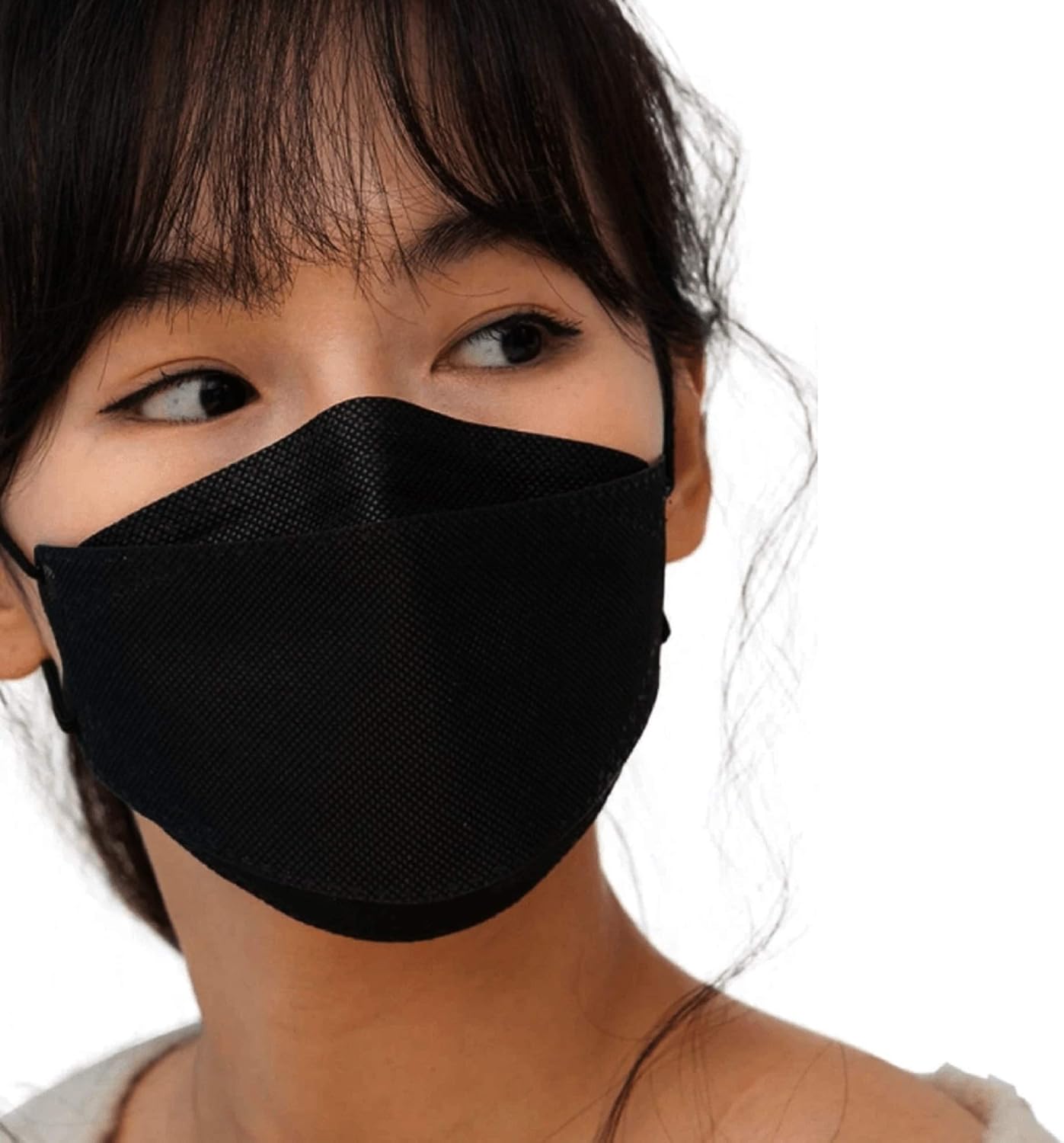 [10 Pack] Black All Keeper KF94 Face Safety Masks 4-Layers Filter Protection: Clothing