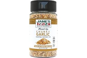 Jane's Krazy Chunky Mixed-Up Garlic Seasoning, 4.75 Ounce (Packing may vary)