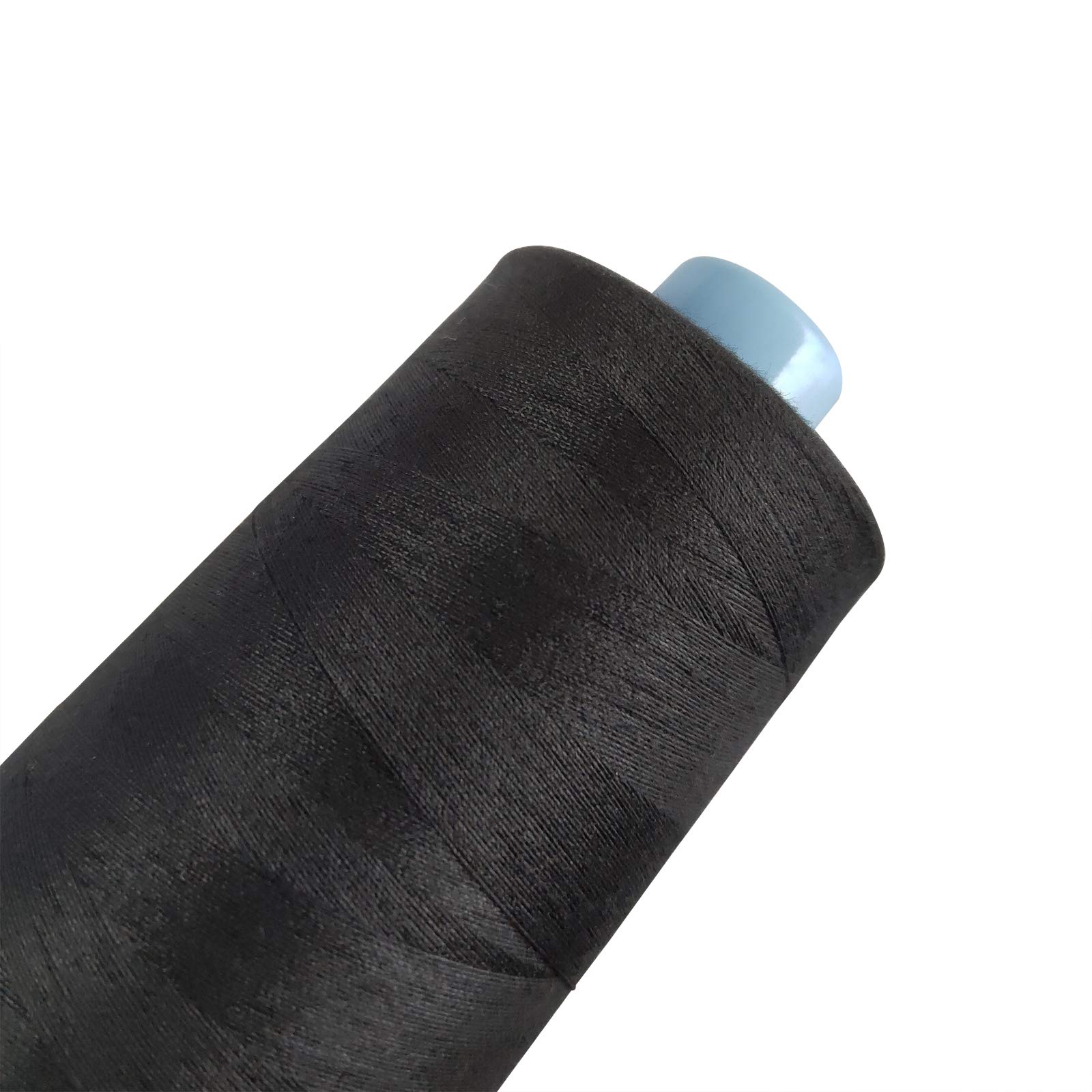 2 Spools Polyester 3000 Yards Sewing Thread Spools, 40/2 Thread for Sewing Machine, Heavy Duty Household - White and Black