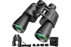 Deesoo 20x52 Binoculars for Adults High Powered - HD Large View Binoculars with Low Light Vision - Professional Binocular for