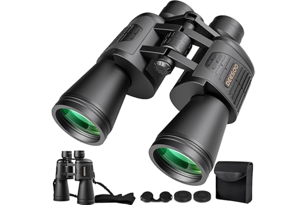Deesoo 20x52 Binoculars for Adults High Powered - HD Large View Binoculars with Low Light Vision - Professional Binocular for Bird Watching Hunting Travel Cruise Outdoor Sports - Gifts for Women