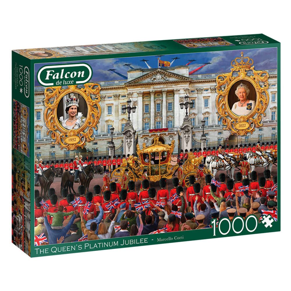 Jumbo, Falcon de luxe, Queens Platinum Jubilee, Jigsaw Puzzle for Adults, 1,000 piece