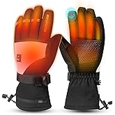 Flyhare Heated Gloves for Women Men, Rechargeable Heated Gloves with Touchscreen, Waterproof Electric Gloves Rechargeable Hunting, Skiing, Outdoor Work