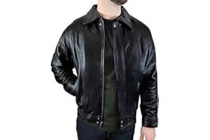 Victory Mens Leather Jacket Mens Genuine Leather Bomber Jacket Motorcycle Jacket With Zip Out Liner