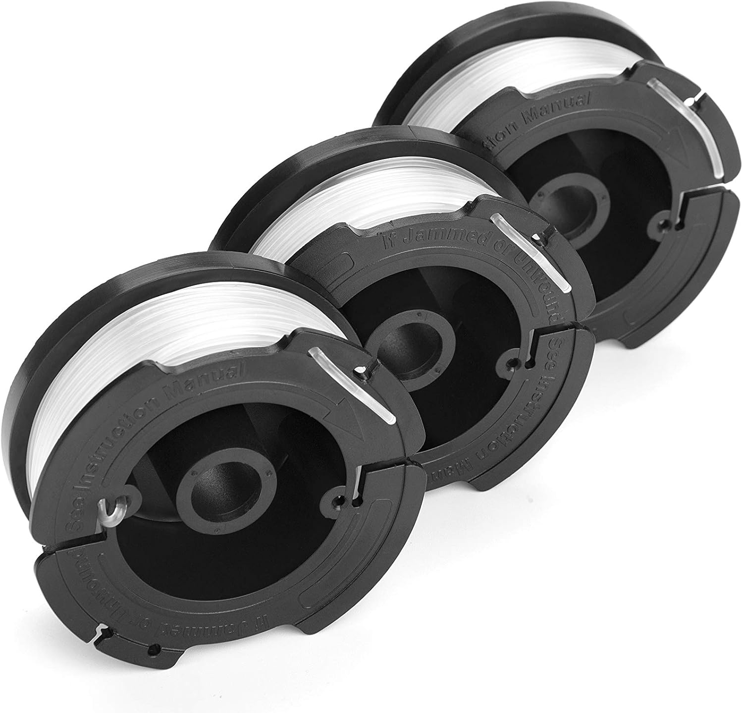 AF-100 Replacement Spool, Trimmer String 30 Feet, Compatible with Black + Decker Models - 3 Pack - : Garden & Outdoor