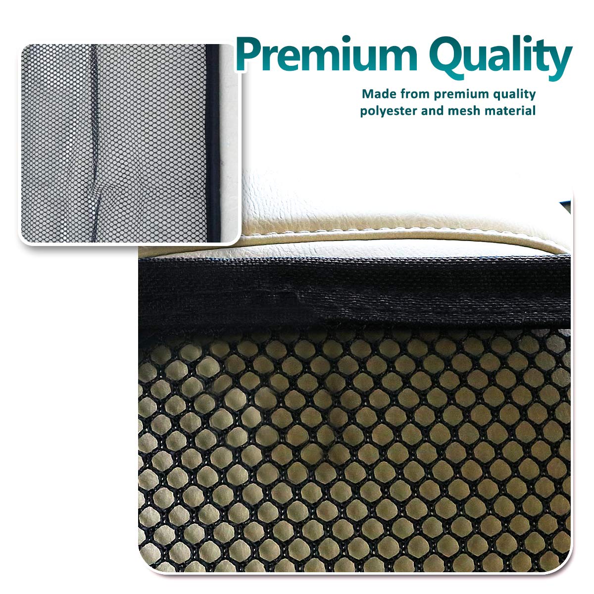 Zone Tech Vehicle Travel Pet Dog Car Back Seat Net Mesh Barrier 47 x 24