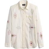 Pendleton The Perfect One Pocket Shirt for Women | Casual Long Sleeve Button Up Collared Blouse, Work Wear Top, Relaxed Fit