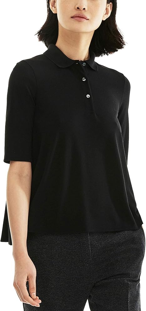polo lacoste negro mujer