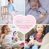 hahaland Unicorn Toys for 1 Year Old Girls Musical Light Up Interactive Travel view 5