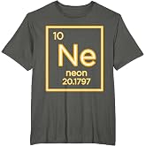Neon Element Purple Periodic Table Chemistry Nerd Science T-Shirt