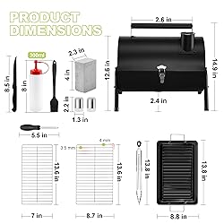 Portable Charcoal Grill, HaSteeL Mini Folding BBQ