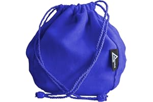 BCW Spectrum Dice Bag - Blue | Holds Over 350 Dice | Durable Faux-Suede Drawstring Bag for D&D, Pathfinder, MTG | Perfect Dice Storage & Transport Solution | RPG & Tabletop Gaming Accessories