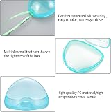 LJHOME 6 Pcs Pacifier Case Set BPA Free Soother Holder 71x58x63 mm White Blue view 3