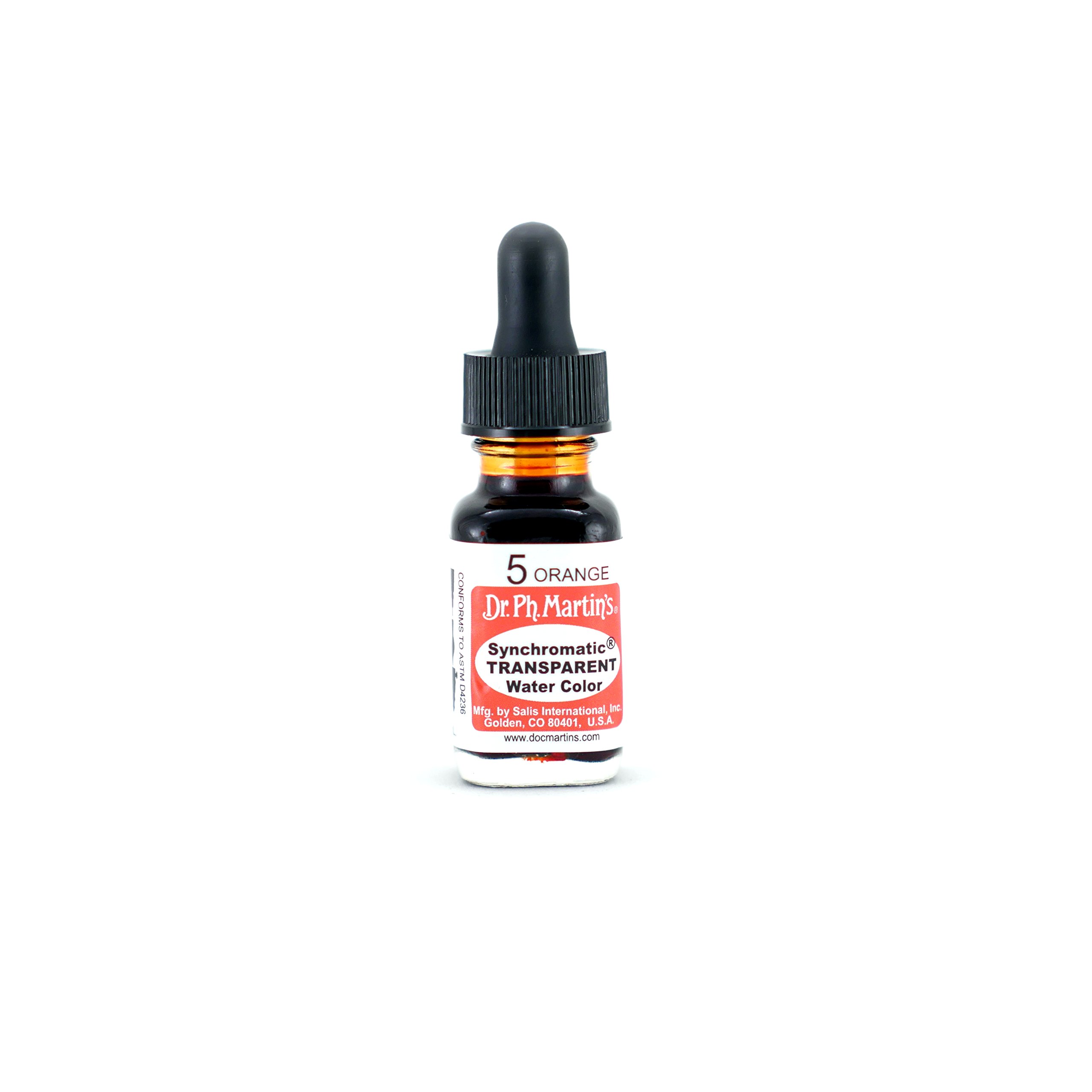 Dr. Ph. Martin's Liquid Ink, Orange, 0.5oz