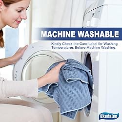 Ekedalen Waffle Weave Microfiber Cleaning Cloth for