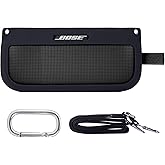 co2CREA Soft Silicone Case Replacement for Bose SoundLink Flex Bluetooth Portable Speaker (Silicone Case, Black Case)