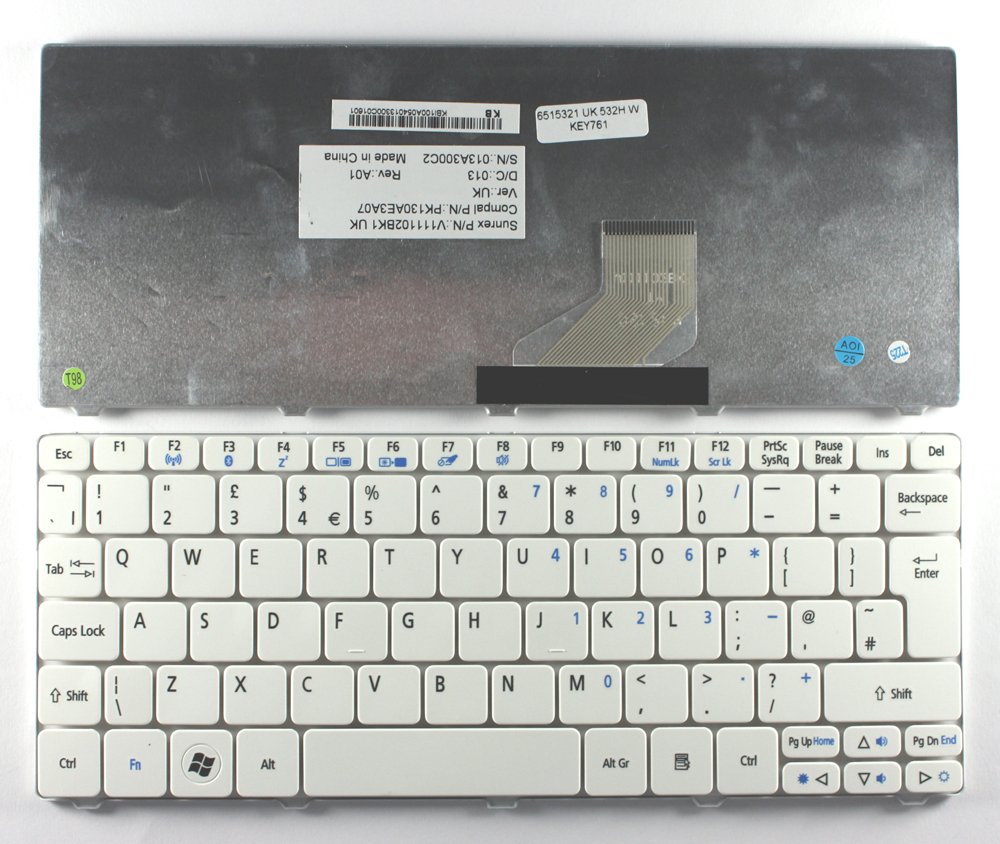 Amazon.com: Keyboards4Laptops UK Layout Replacement Laptop Keyboard