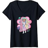 LOL OMG! - Candylicious V-Neck T-Shirt