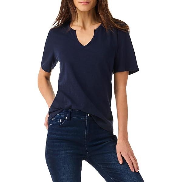 NIC+ZOE Women's Vineyard Glow TOP, Indigo Multi at Amazon