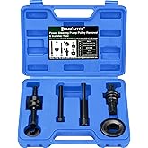 limontek Power Steering Pulley Puller Installer Tool Set Fit Ford,GM,VW | and Chrysler vehicles, including Saginaw,Thompson,Ford C111 and C2 pumps.Fits 1-1/8",1-1/4",1-5/16",1-3/8" pulley hubs.Blue