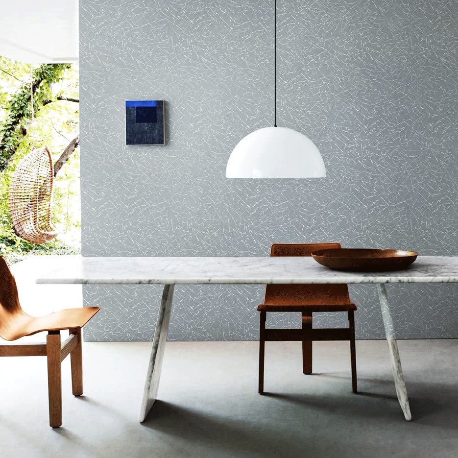 Silver Gray Wallpaper Peel and Stick Wallpaper Grey Silk Wallpaper Gray