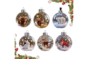2026 Wildlife Wonders Collection Crystal Glass Ornament,Handcrafted Vivid 3D Animal Christmas Decoration Luxury Winter Holida