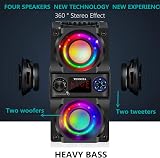 TENMIYA Bluetooth Speaker 40W Dual Subwoofer 5.0 Portable Party Speaker view 2