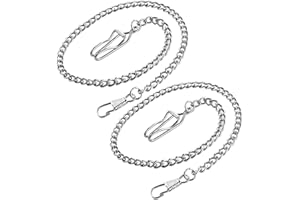 REALPOO Pocket Watch Chain Bracelet 14.7" (37.5 cm), Vintage Metal Alloy Pocket Watch Chain for Men/Ladies-Gold