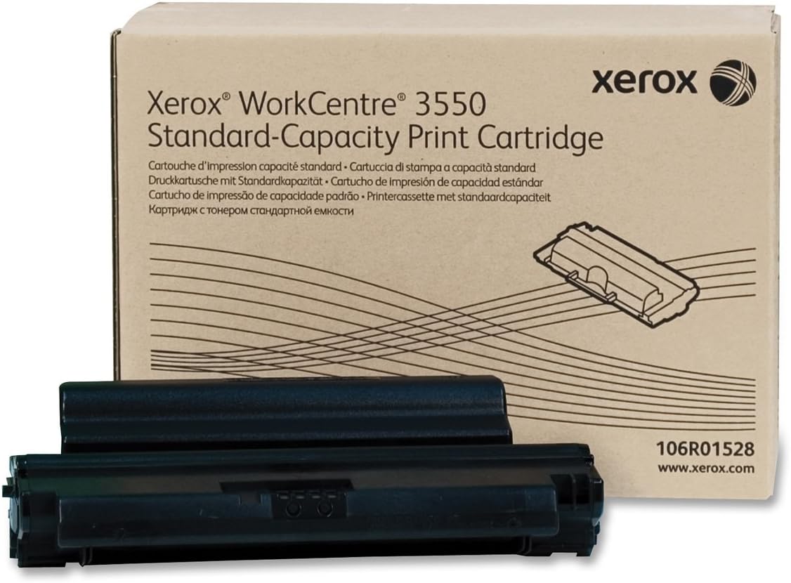 Xerox WorkCentre 3550 Black Standard Capacity Toner Cartridge (5,000 Pages) - 106R01528, Medium