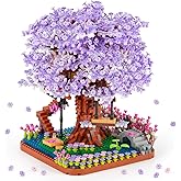 HIGH GODO Cherry Blossom Bonsai Tree Micro Building Set, Japanese Sakura Tree House Model Sets, Flowers House Mini Bricks Building Kit, Creative Toys for Teens Adults 14+ (2200PCS)