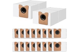 ANDONGO 18 Pack C20 Dust Bags for eufy Omni C20 C10 Robot Vacuum Cleaner, 3.2L Large Capacity Vacuum Bags, Disposable Replacement Dust Bags