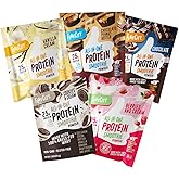 FlavCity All in One Protein Shake Powder Packets - On the Go Meal Alternative + 25g Protein & 10g Collagen, Made with Organic