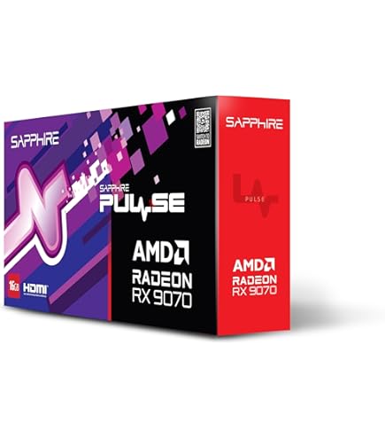 Amazon.com: Sapphire Pulse AMD Radeon™ RX 9070 XT Gaming 16GB Dual