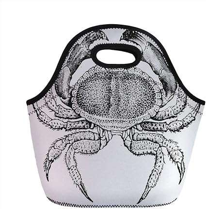 Amazon ランチバッグ ポータブル ベントー カニの装飾 カニのイラスト カニ 貝殻 エビ柄 オレンジ イエロー 子供用 大人用 断熱 トートバッグ One Size Ggfdc Ggfdc ランチバッグ ランチ巾着 ランチベルト 通販