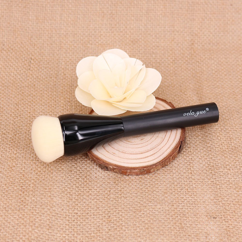 vela yue PRO Foundation Brush Large Flawless Full Coverage Buffing Blending Complexion Base Corrector Powder Contour Makeup Brush: Beauty