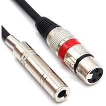Balanced Audio Connector TNP 1/4 Inch TRS To Dual RCA Cable - 6 Foot ...