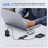 Acer USB Hub 3.0 4 Port Ultra Slim Type C Powered Splitter Extender 60cm view 4