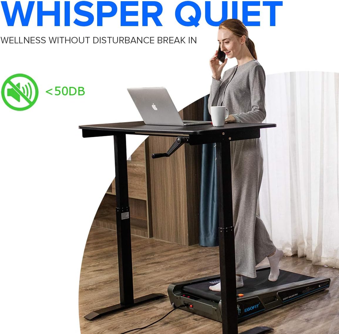 Treadmills EGOFIT Walker Under Desk Walking Treadmill Pad Machine