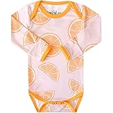 Copper Pearl Long Sleeve Bodysuit Baby: Ultra Soft Baby for Newborns, Boys, and Girls - Stylish, Comfortable, Overlap Shoulders, Premium Knit Fabric - 3-6 Months, Cutie