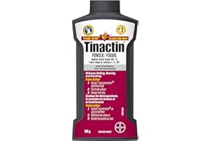 Tinactin Antifungal Powder: Cures and Prevents Athlete's Foot, Keeps Feet Dry, Controls Odour and Rapidly Relieves Itching, B