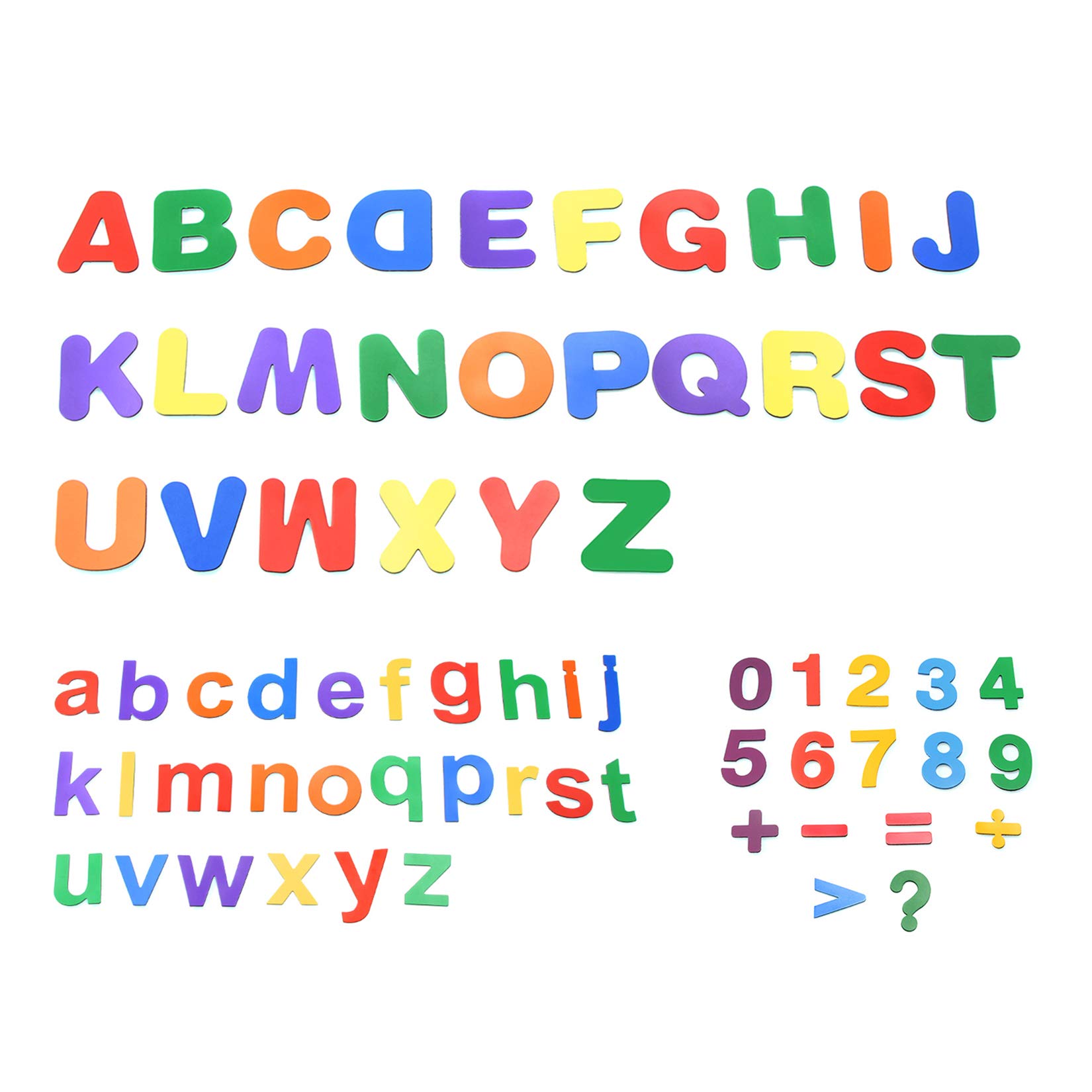 Strong Magnetic Letters and Numbers for Learning Non-Toxic Educational Alphabet for Classroom 68 Pieces - PAWHITS